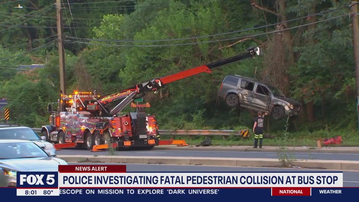 Woman killed when vehicle crashes into bus stop